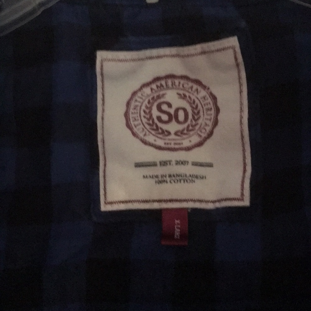 Flannel plaid button down - Picture 2 of 3
